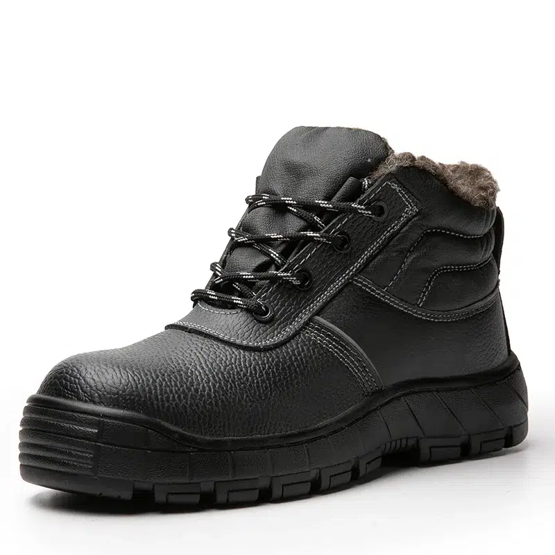 Fur Steel Toe Boots